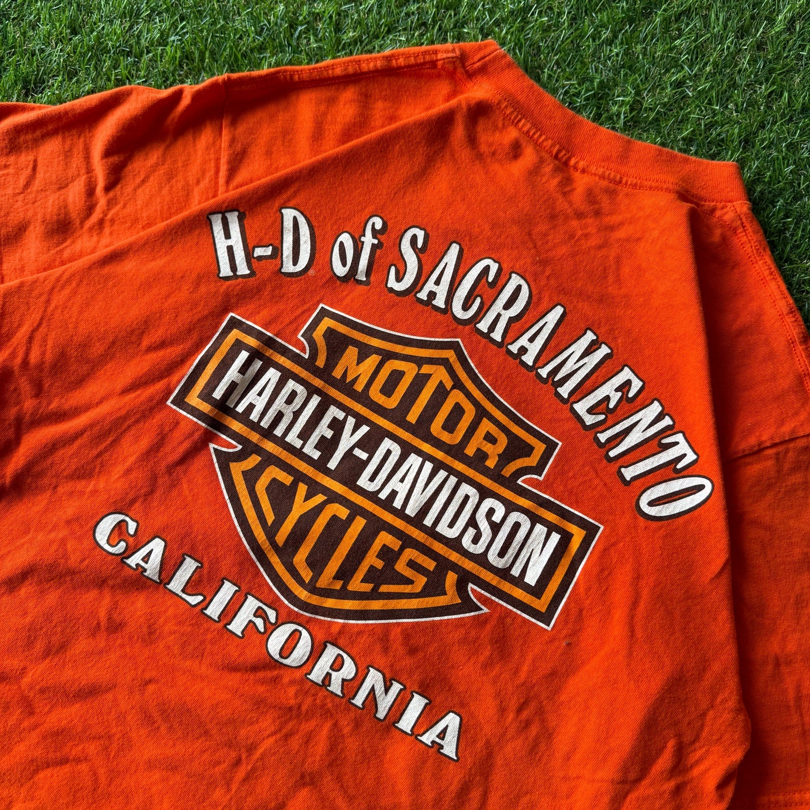 Y2K Harley Davidson Bones Sacramento California Tee L