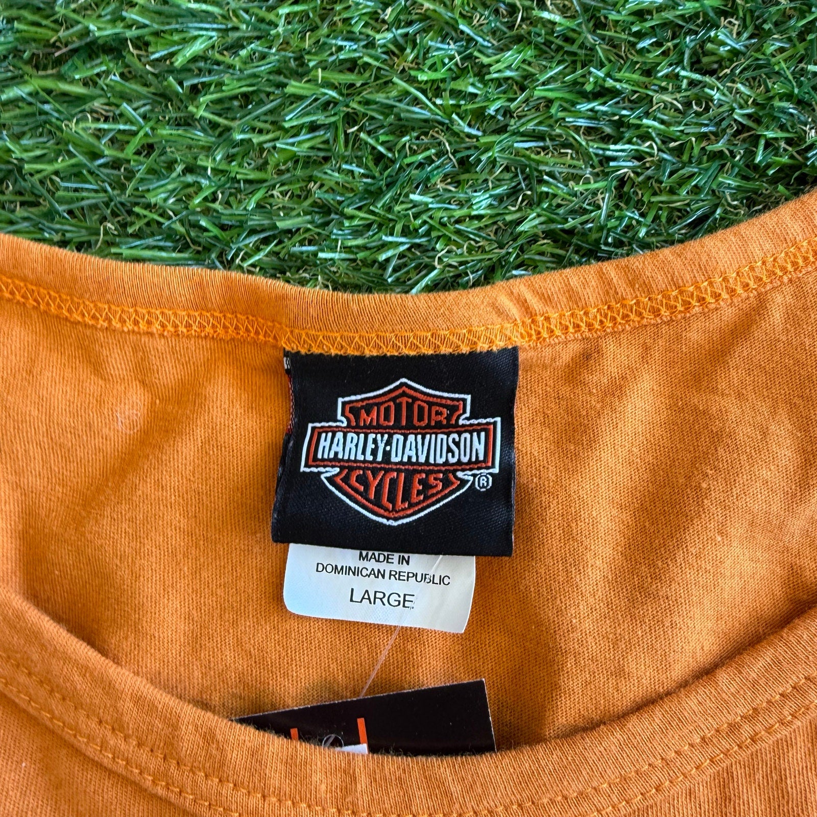 Y2K HARLEY DAVIDSON DRAGON JAMAICA TOP L