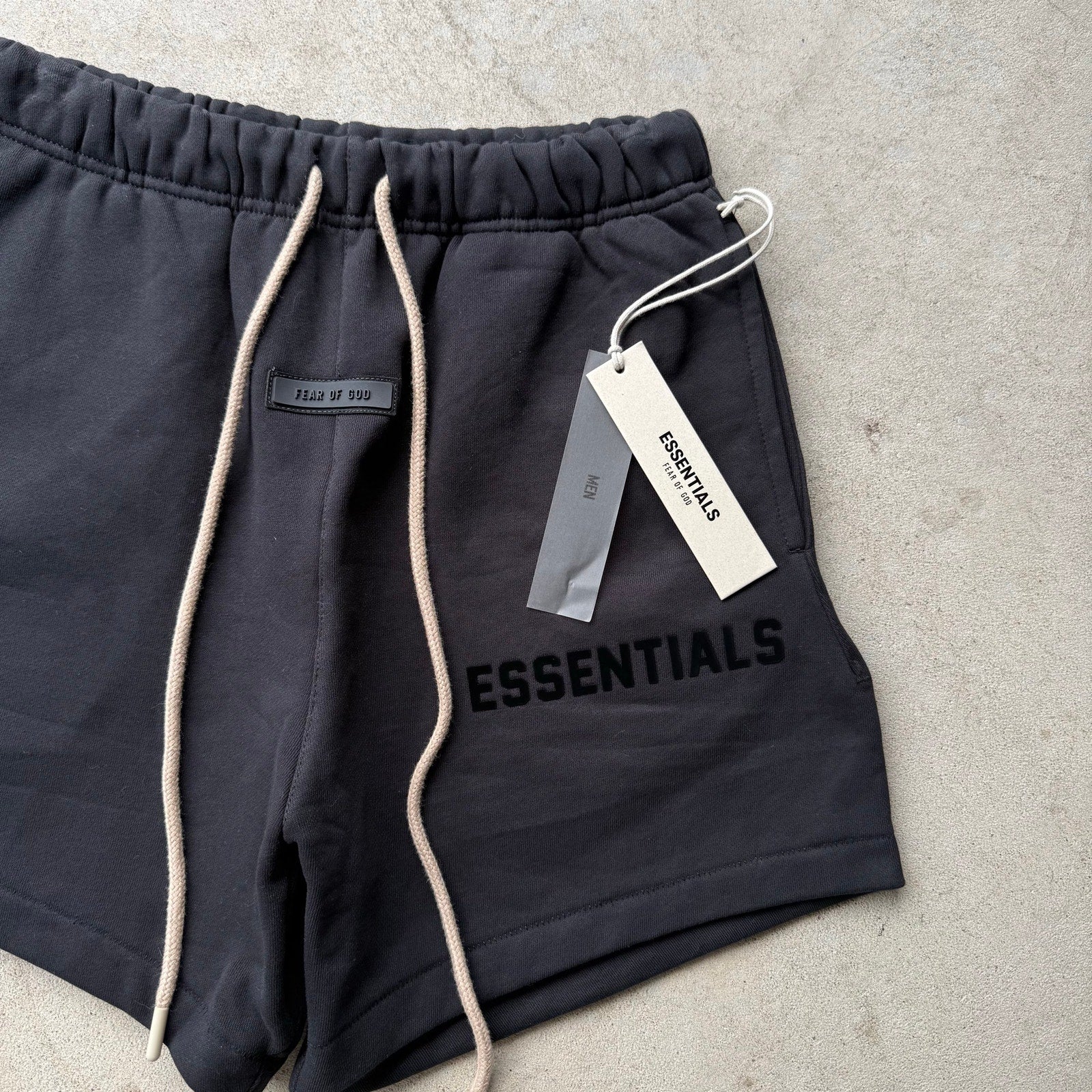 Men's Dark Oat Heavyweight Fear Of God Essentials Sweat Shorts S
