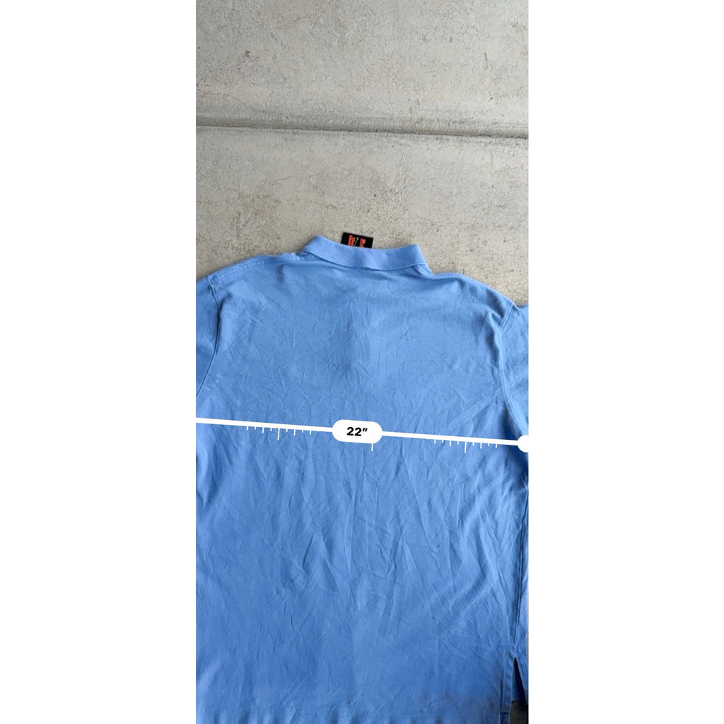 Y2K LIGHT BLUE MENS POLO L
