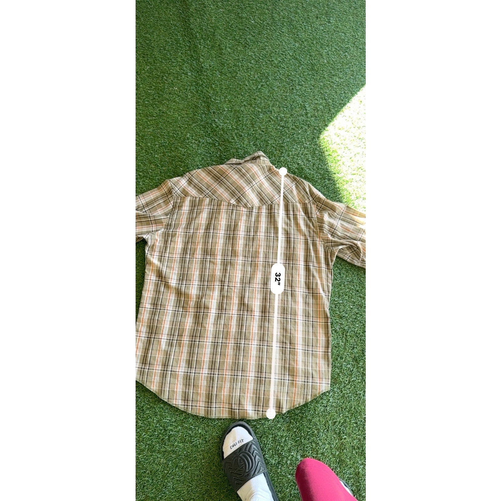 Y2K WRANGLER LIGHT GREEN PEARL SNAP BUTTON UP L