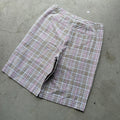 Women's Baggy AppleSeed Perfect Pair Of Cream And Pink Plaid Shorts 8
