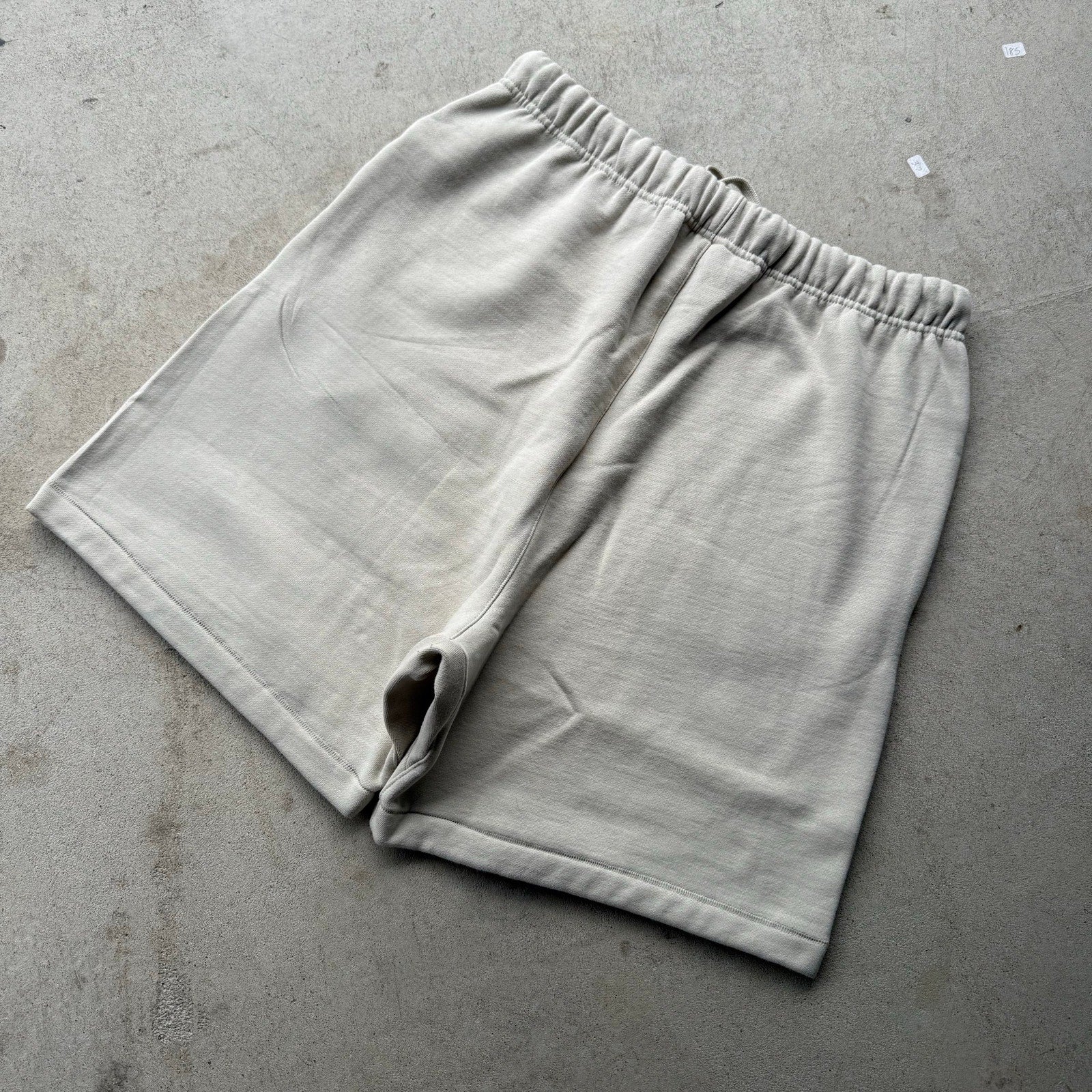 Men's Wheat Heavyweight Fear Of God Essentials Sweat Shorts L