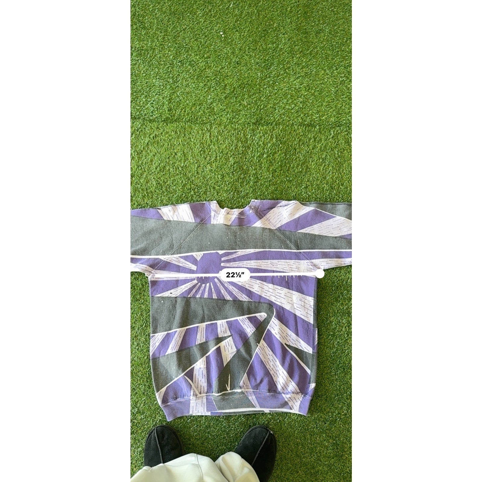 80s Crazy Aop Print Graphic Fila Crewneck M