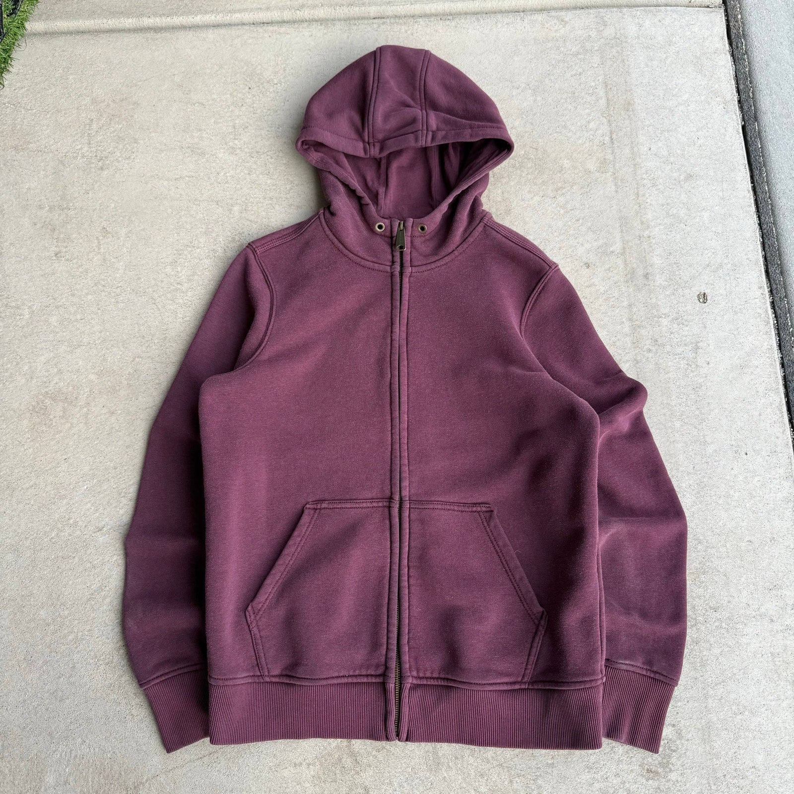 Y2K CARHARTT ZIP UP PLUM HOODIE M