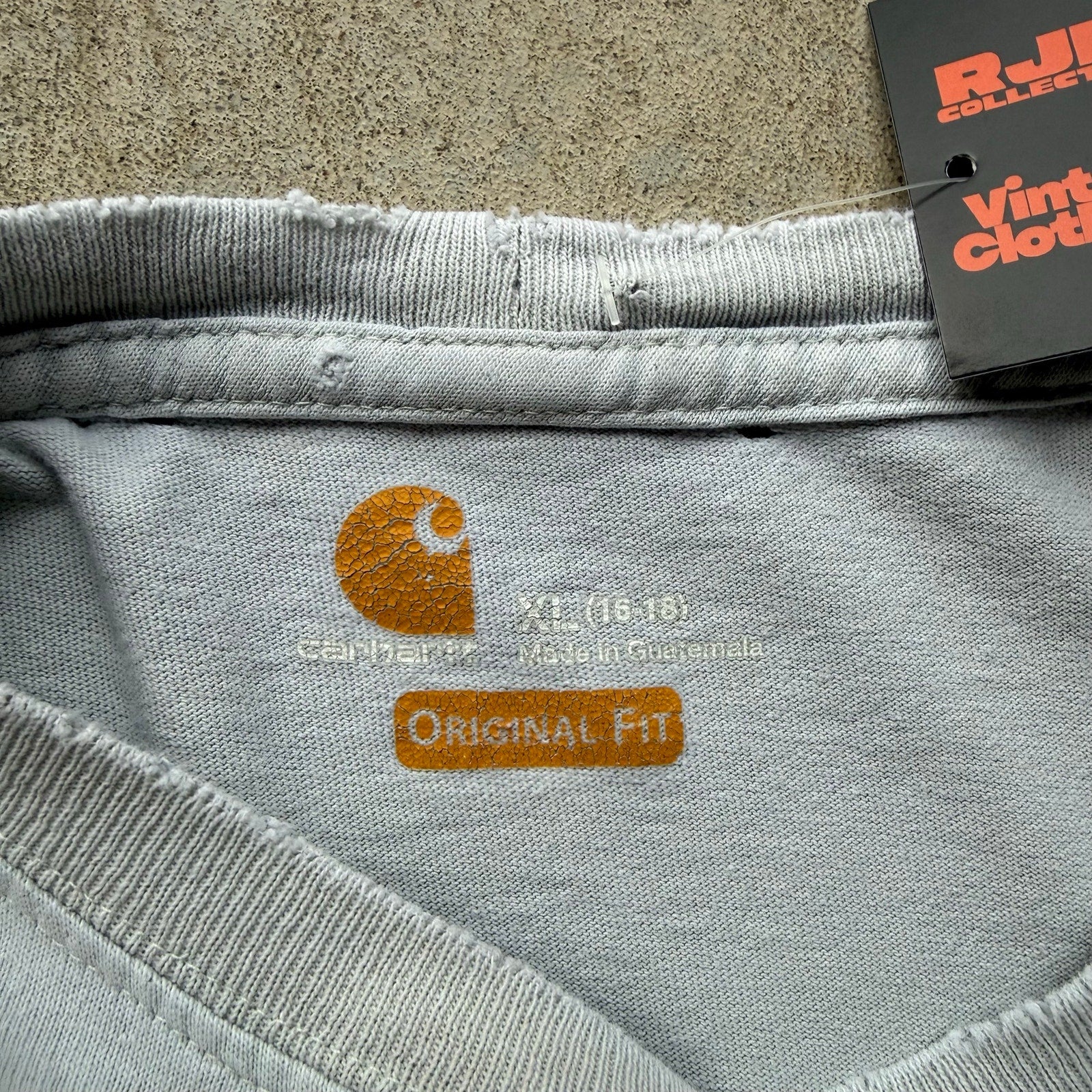 Y2K Mens Carhartt Mint Colored Pocket Tee X-L