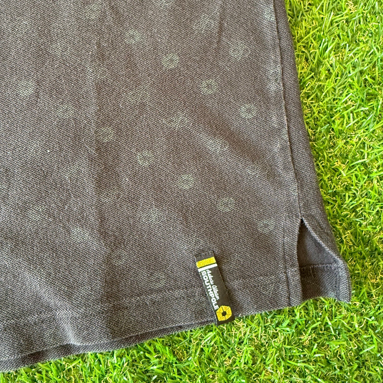 Crazy Y2K VIP Mens Black And Gold Mens Southpole Polo M