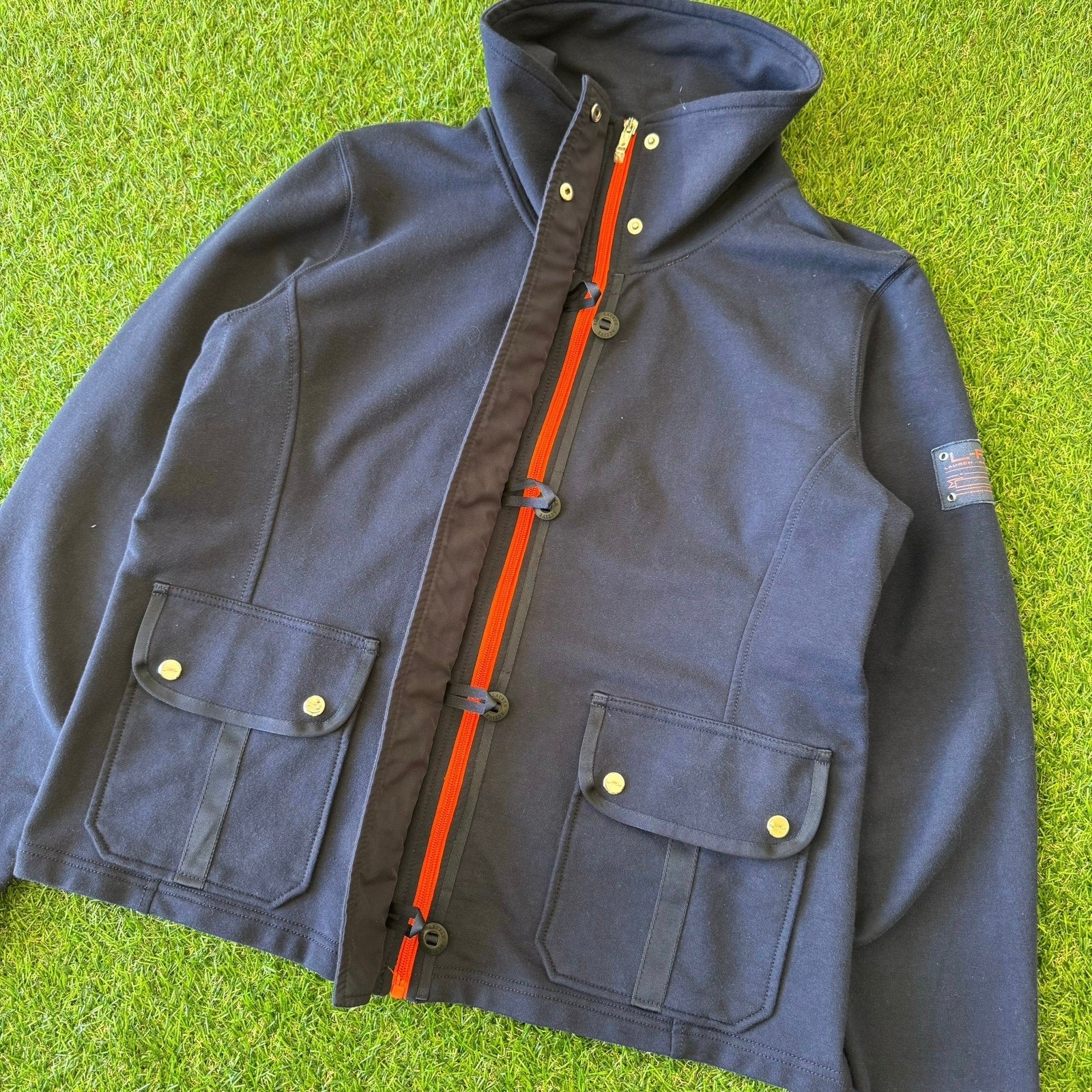 Y2K Crazy LRL Ralph Lauren Full Zip Womens Jacket L (Mens M)