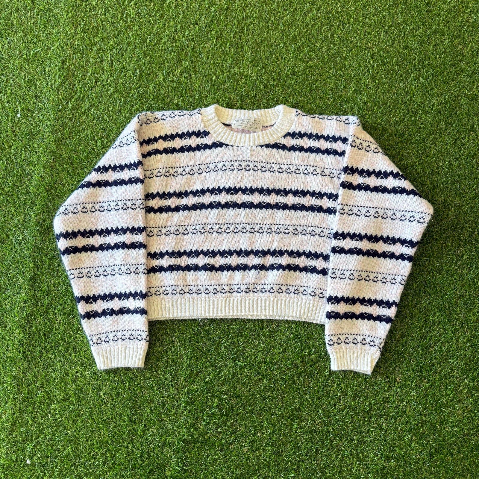 90s Womens Made in U.S.A North American Pink Cropped Sweat M