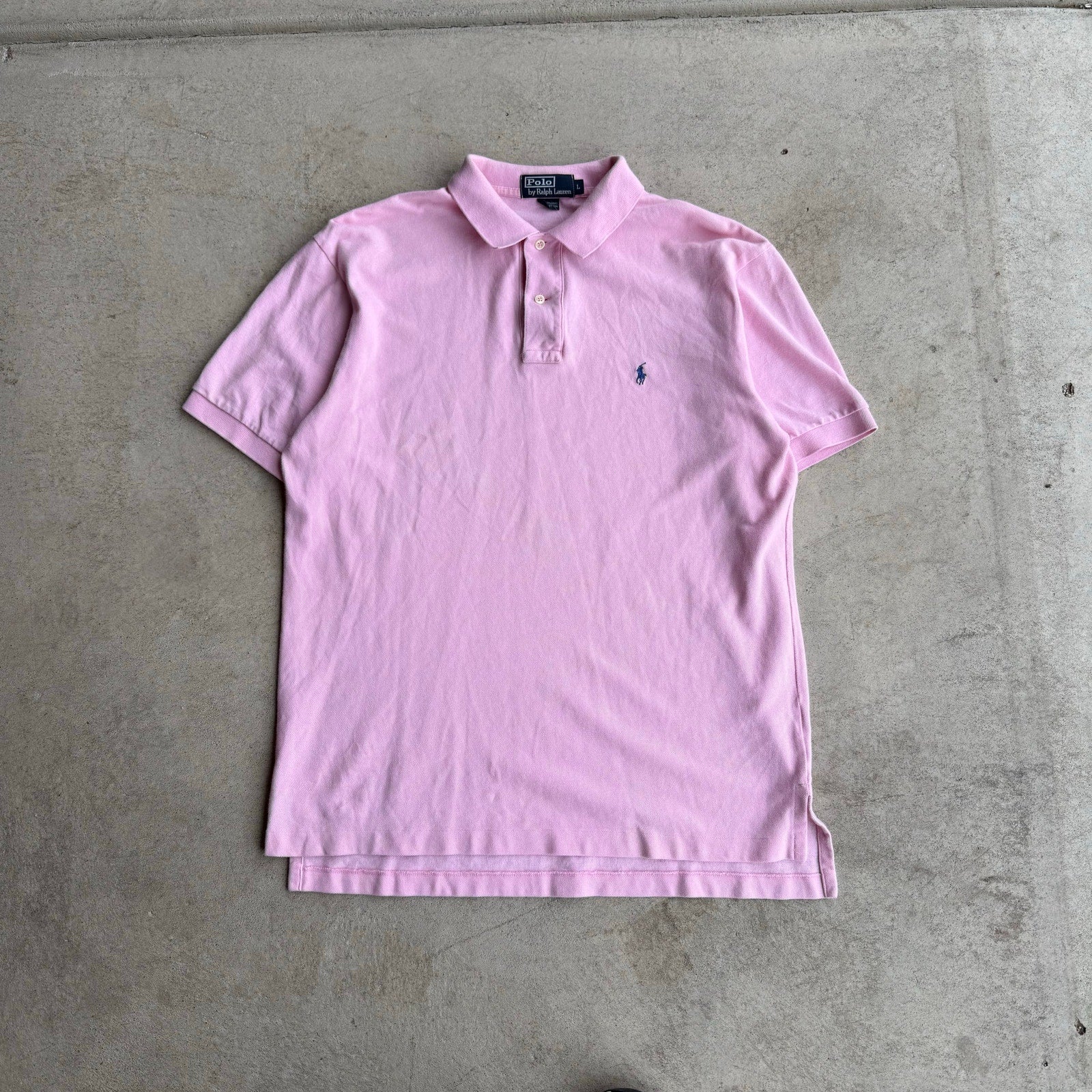 Y2K MENS PINK WITH BLACK POLO LOGO L
