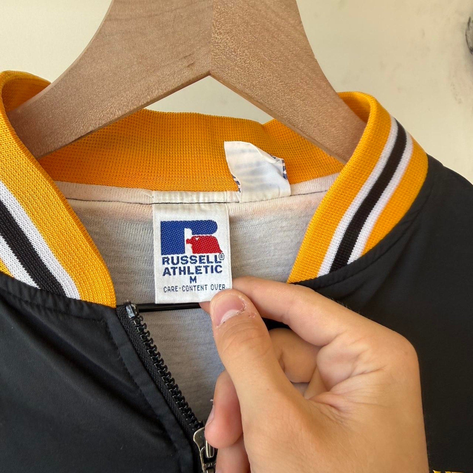 90S PITTSBURGH PIRATES NHL RUSSELL ATHLETIC JACKET M