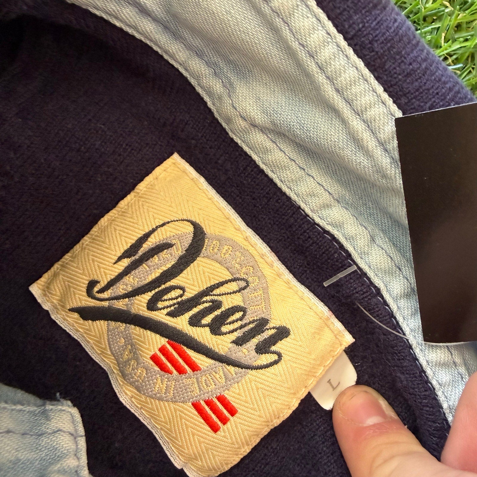 90s Michigan Mens Navy College Polo L