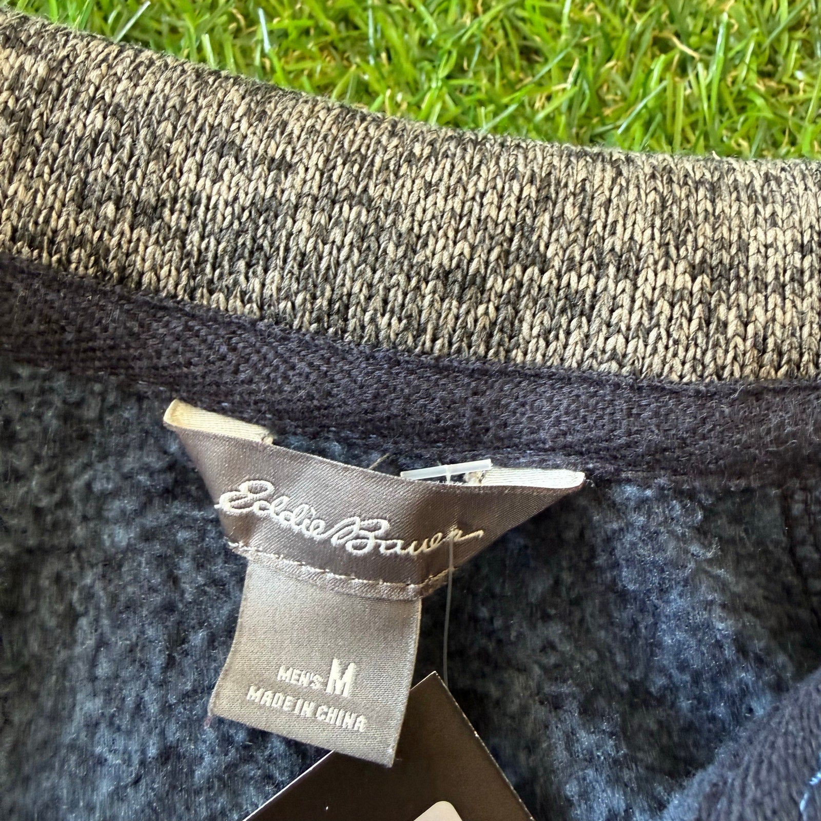 Mens Eddie Bauer Blue Quarter zip M