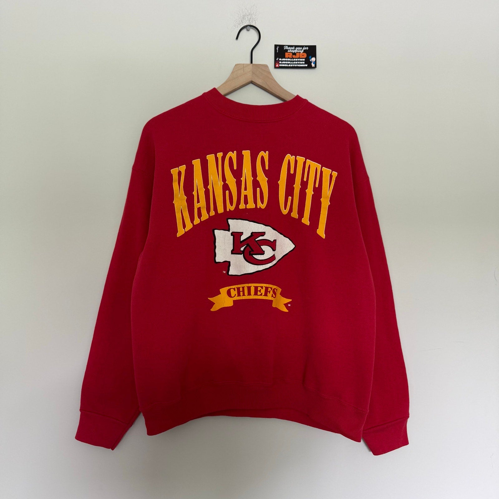 Vintage 90s Kc Chiefs NFL: Crewneck Artex
