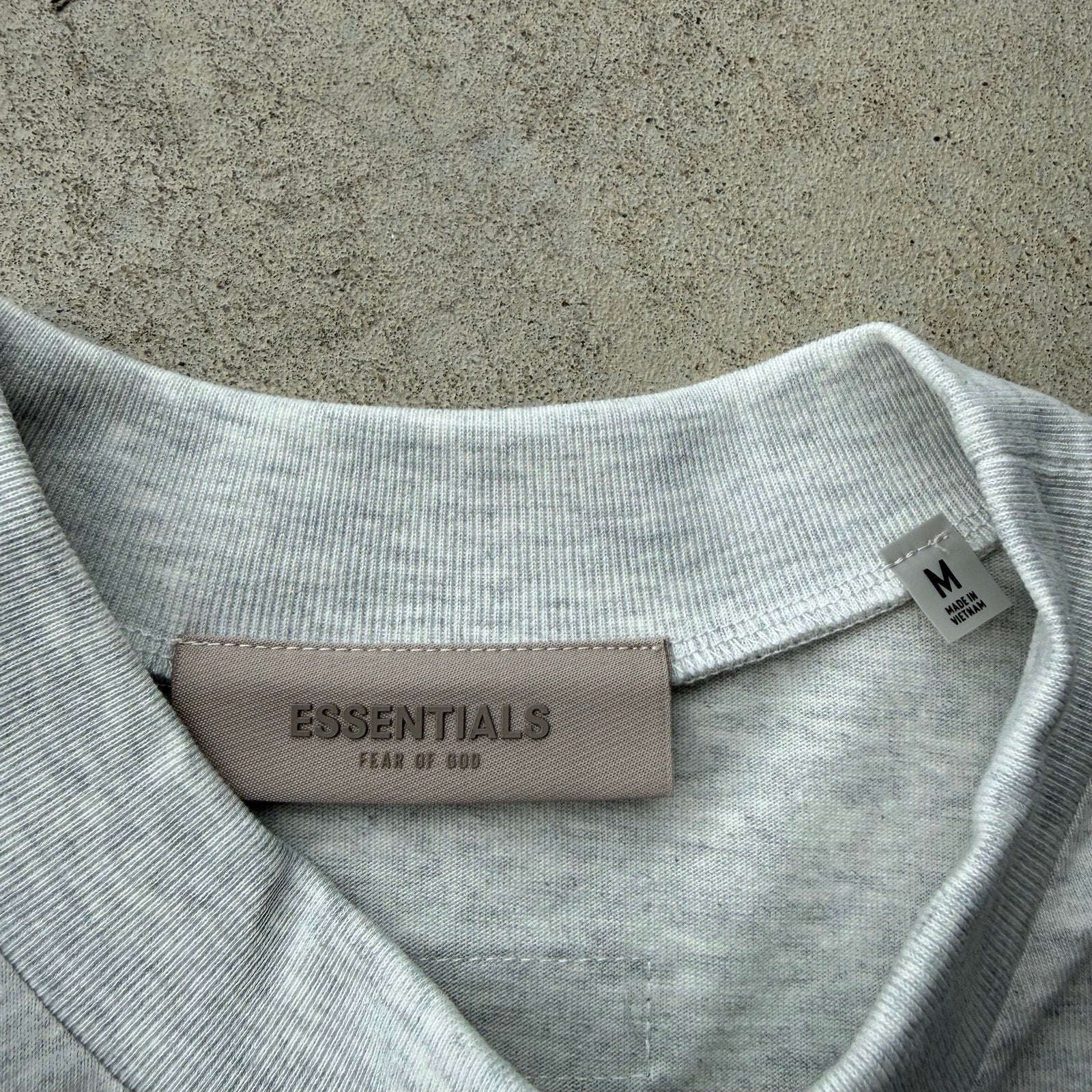 Men's Light Oat Heavyweight Fear Of God Essentials Tee M
