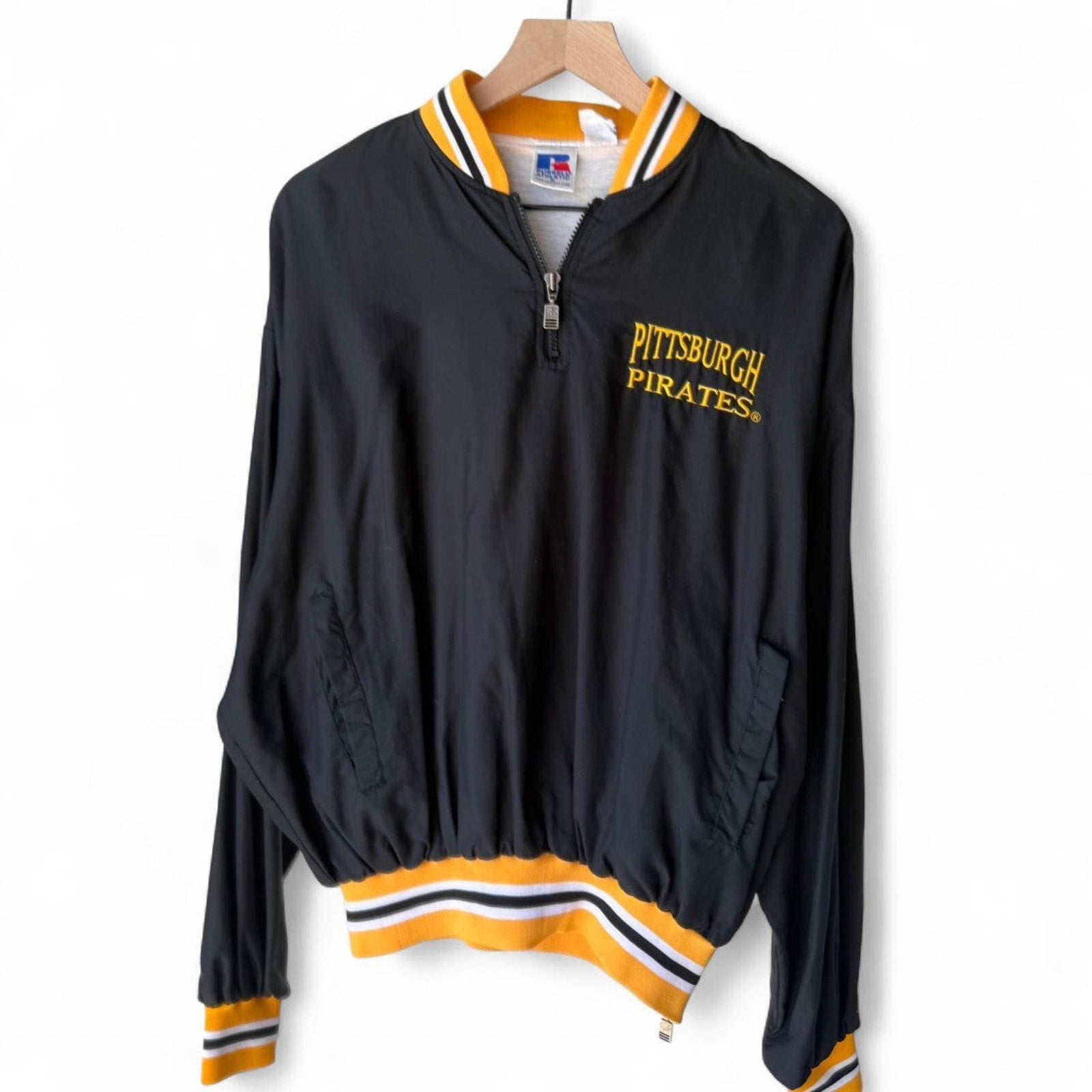 90S PITTSBURGH PIRATES NHL RUSSELL ATHLETIC JACKET M