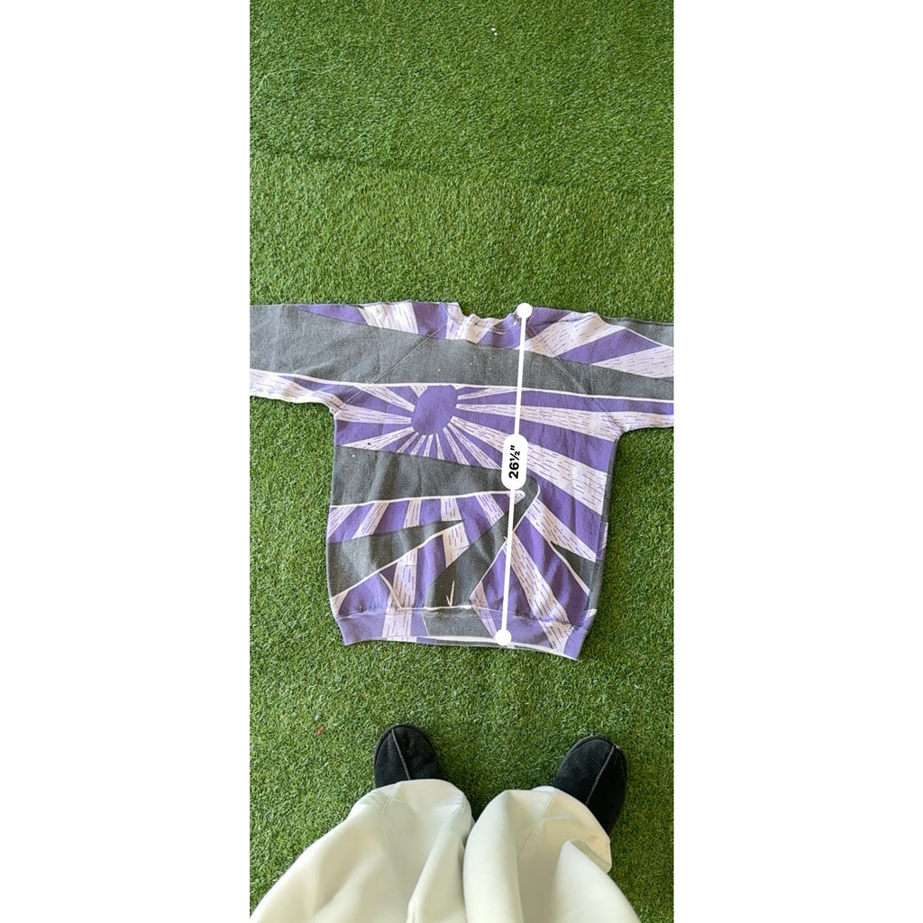 80s Crazy Aop Print Graphic Fila Crewneck M