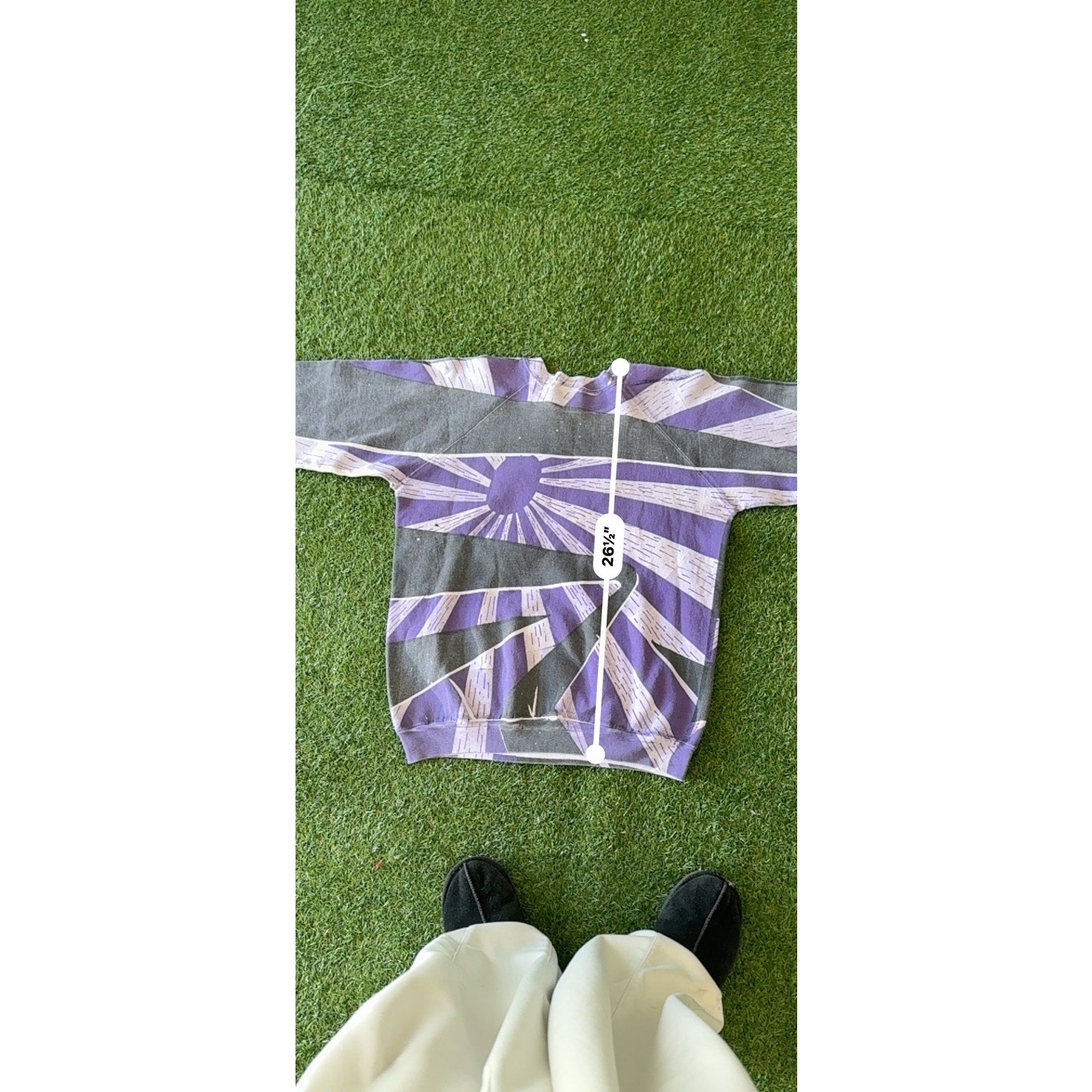 80s Crazy Aop Print Graphic Fila Crewneck M