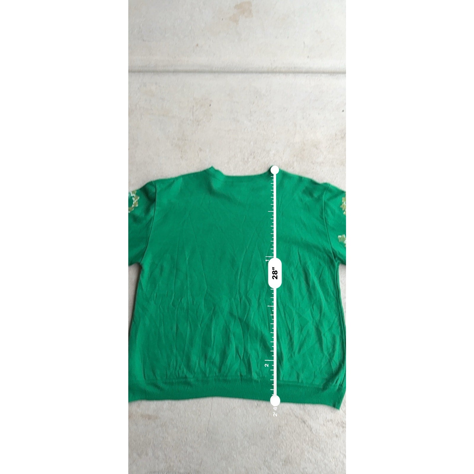 Y2K GREEN CHRISTMAS ORNAMENT CREWNECK X-L