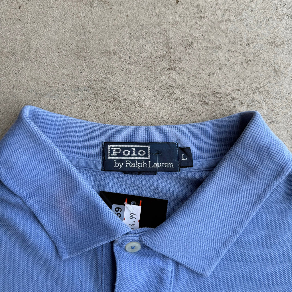 Y2K LIGHT BLUE MENS POLO L