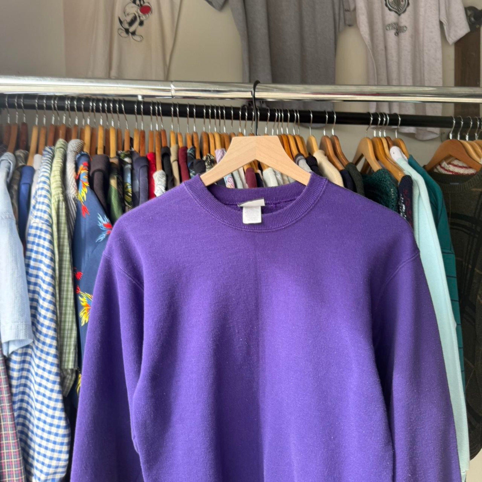 Vintage 90s lee purple blank M