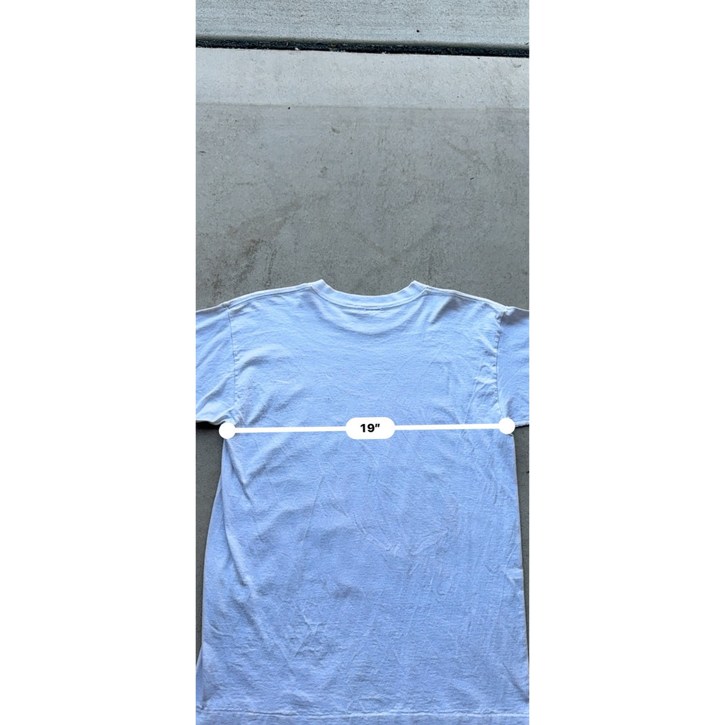 90s White Nebraska Cornhusker Player Tee L