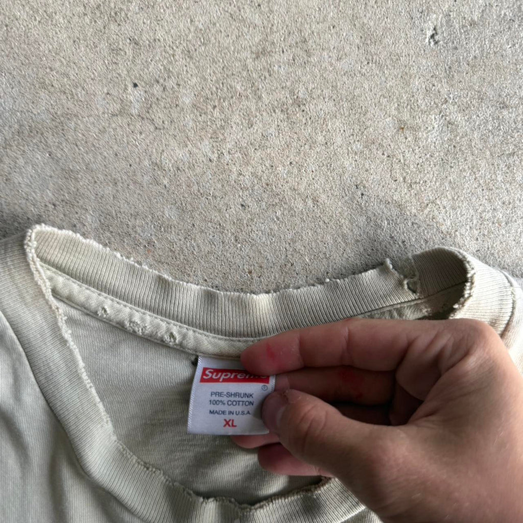 90S SUPREME RUBBER JHONNY ALIEN FADED TEE X-L