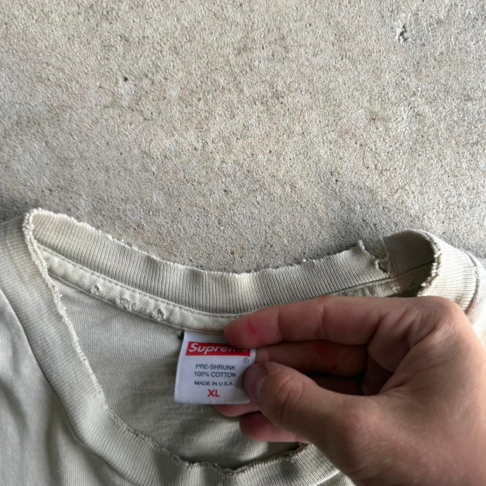 90S SUPREME RUBBER JHONNY ALIEN FADED TEE X-L