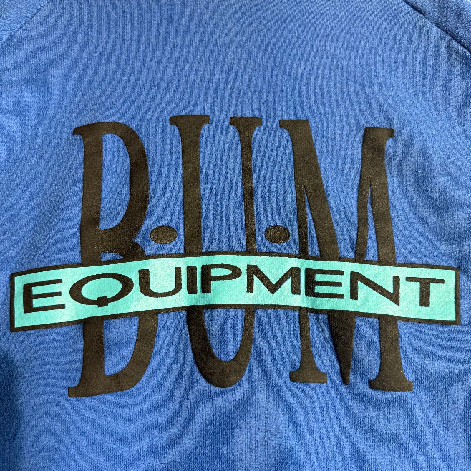 80s Mens Bum Equipment Blue Crewneck L