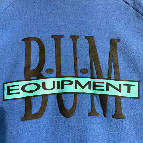 80s Mens Bum Equipment Blue Crewneck L