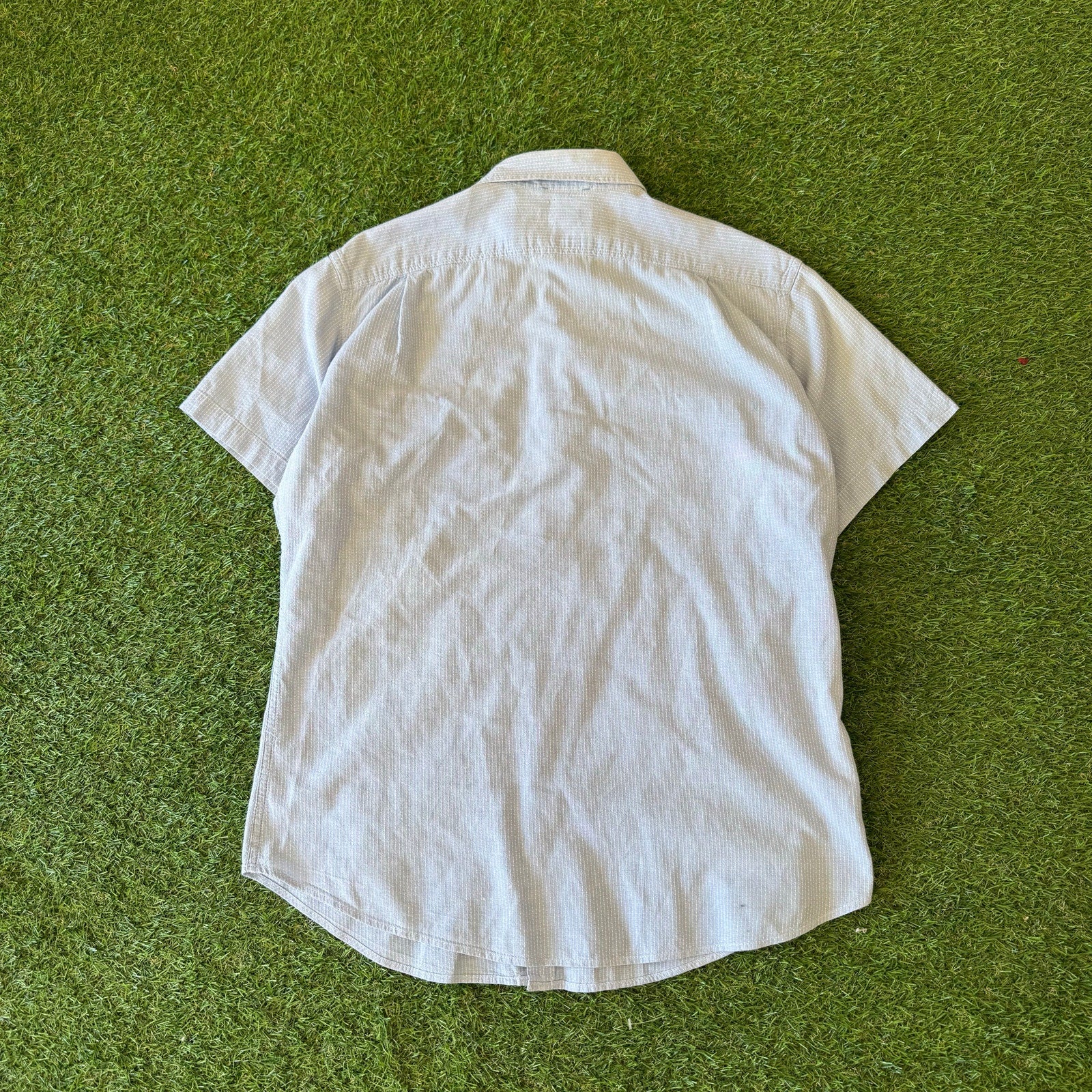 Y2K EDDIE BAUER BLUE BUTTON UP L